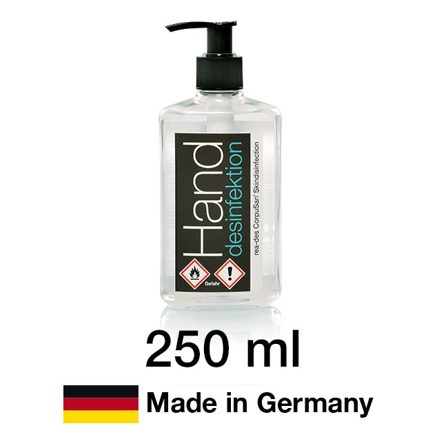 Handdesinfektion (250ml) – 4er Pack – Made in Germany
