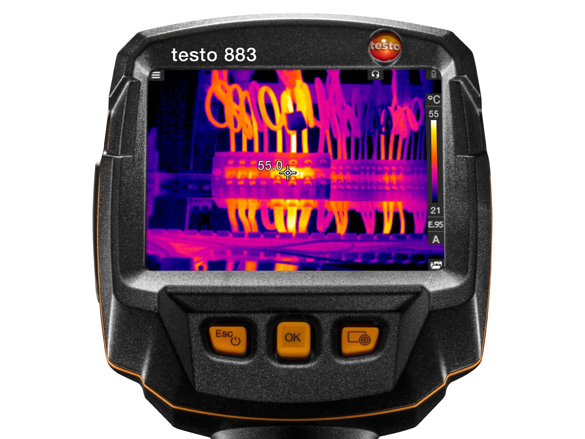 testo 883 - Wärmebildkamera (320 x 240 Pixel, Fokus manuell, App, Laser)