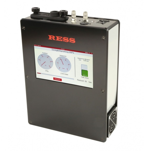 RESS-Dichtheitsprüfgerät DP5 mit Ladegerät und Bedienungsanleitung