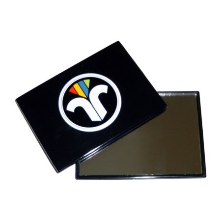 Glas-Taschenspiegel mit Emblem